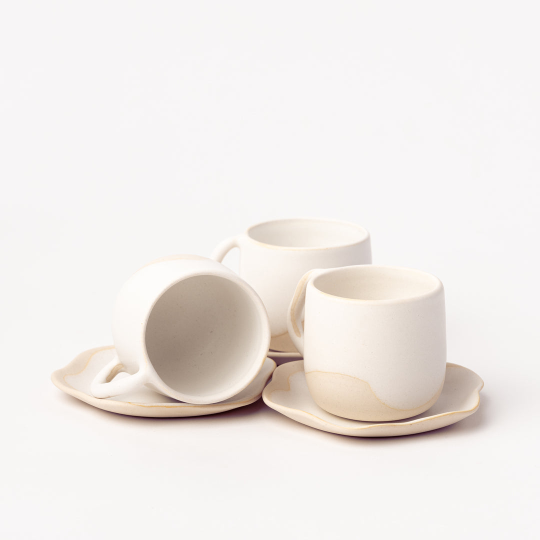 evelin cups in white size small studio mache