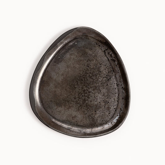 Krožniki Eleonora Črno-srebrni