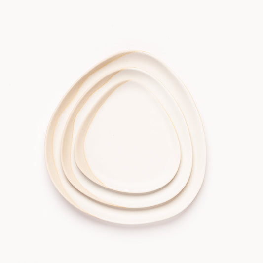 Krožniki Eleonora Beli