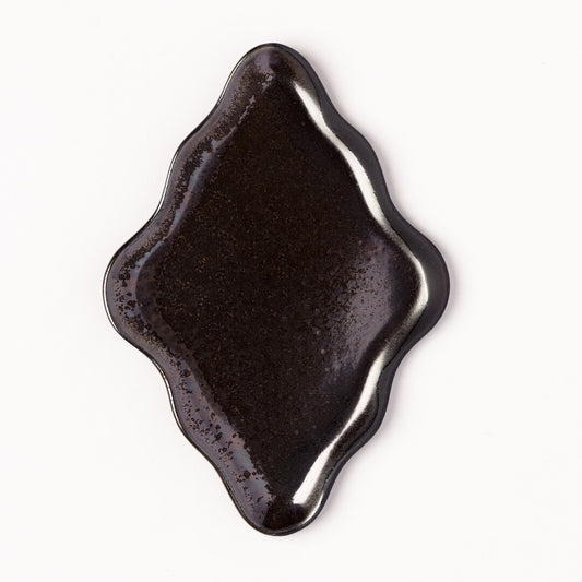 Krožniki Vivijana Črno-srebrni